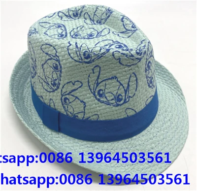 ブルー メンズ 通気性 麦わら 夏用帽子