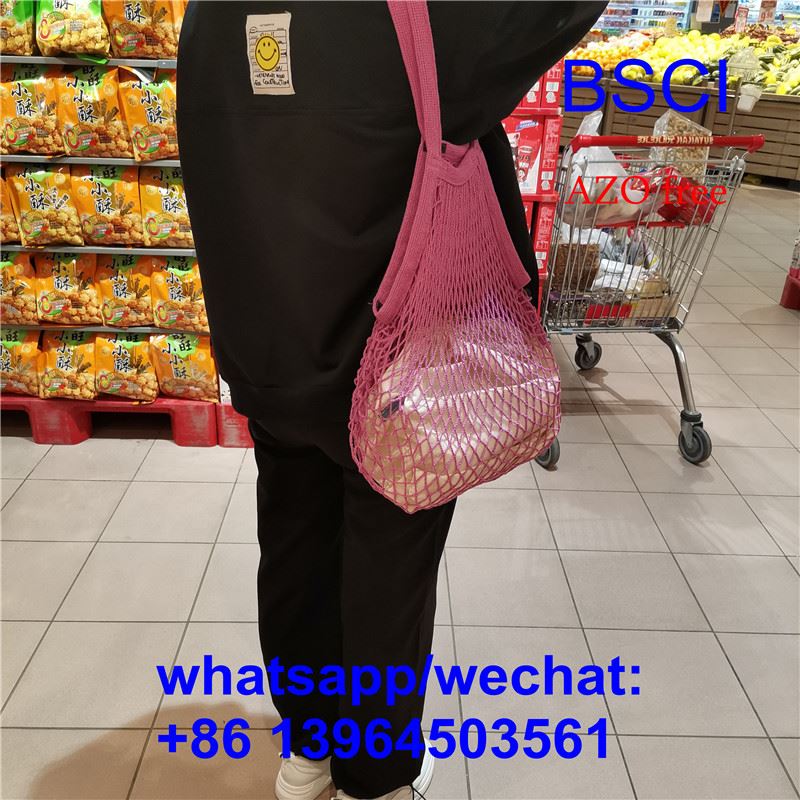 ネットメッシュタートルバッグ ストリングショッピングバッグ