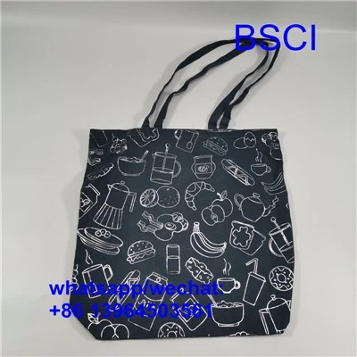 柄入りキャンバストートバッグ